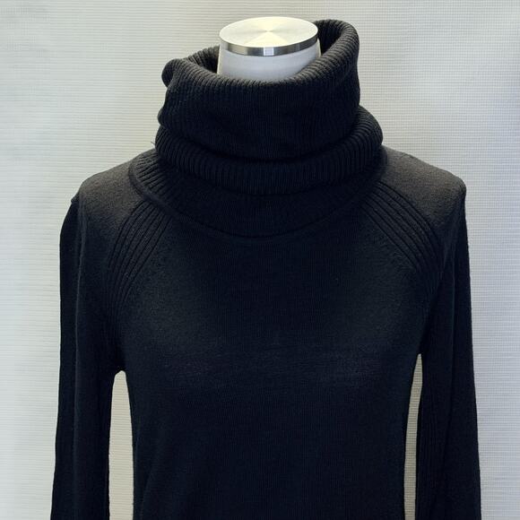 Lululemon Sweater Womens Small Black Cowl Turtleneck Long Sleeve Knit - Picture 2 of 12